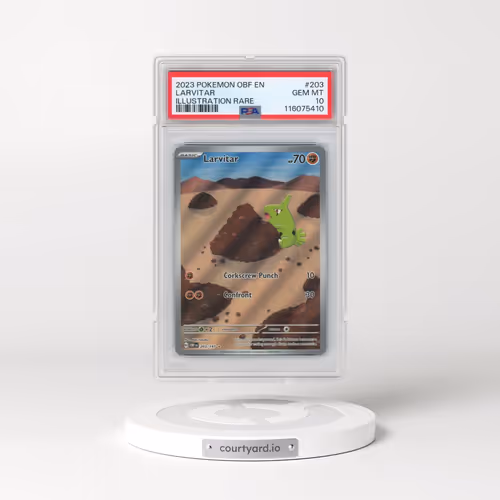 2023 Pokémon Obf EN-Obsidian Flames #203 Larvitar - Illustration Rare (PSA 10 GEM MINT)