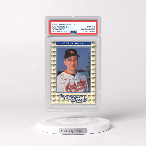 1992 Donruss Elite #S2 Cal Ripken Jr. - Signature (PSA 9 MINT)