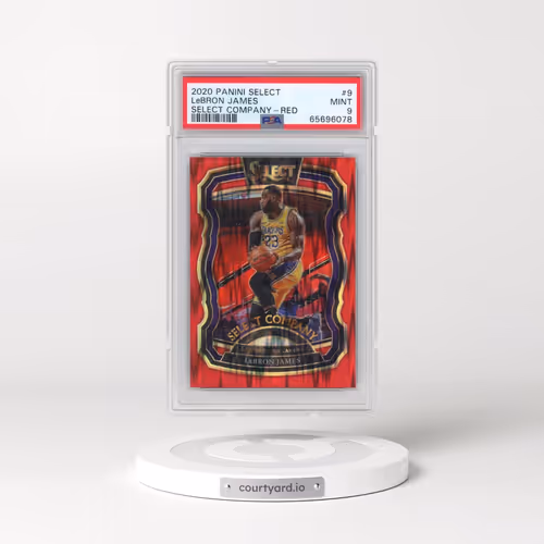 2020 Panini Select Select Company #9 LeBron James - Red (PSA 9 MINT)