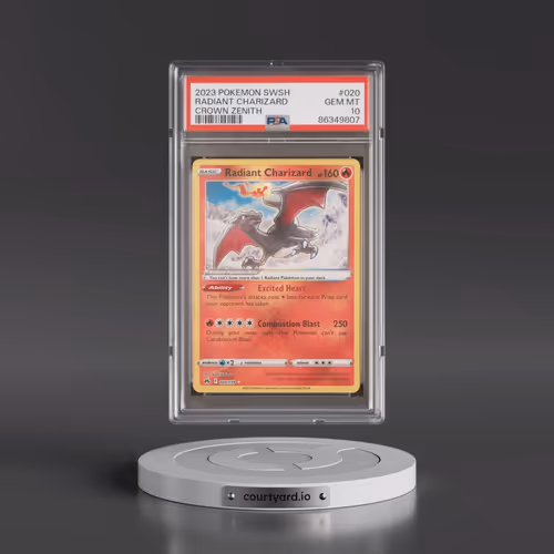 2023 Pokémon Sword and Shield Crown Zenith #020 Radiant Charizard - Holo (PSA 10 GEM MINT)