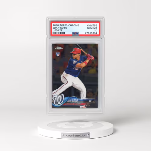 2018 Topps Chrome Update #HMT55 Juan Soto (PSA 10 GEM MINT)