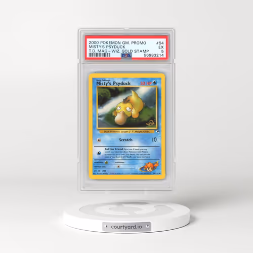 2000 Pokémon Game Promo #54 Misty's Psyduck - Top Deck Magazine w/Wizards Gold Stamp (PSA 5 EX)