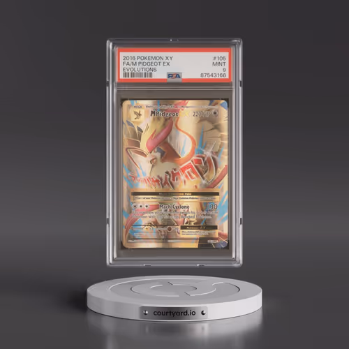 2016 Pokémon XY Evolutions #105 M Pidgeot EX - Holo Full Art (PSA 9 MINT)
