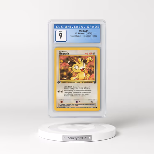 2000 Team Rocket #62/82 Meowth - 1st Edition 1st Edition (CGC 9 MINT)