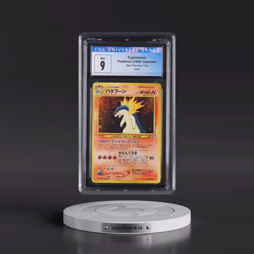 1999 Neo Premium File Typhlosion - No Rarity - Holo (CGC 9 MINT)