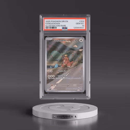 2025 Pokémon Dri EN-Destined Rivals #204 Kangaskhan - Illustration Rare (PSA 10 GEM MINT)