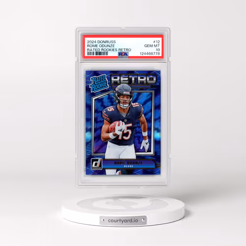 2024 Panini Donruss Rated Rookies Retro #12 Rome Odunze (PSA 10 GEM MINT)