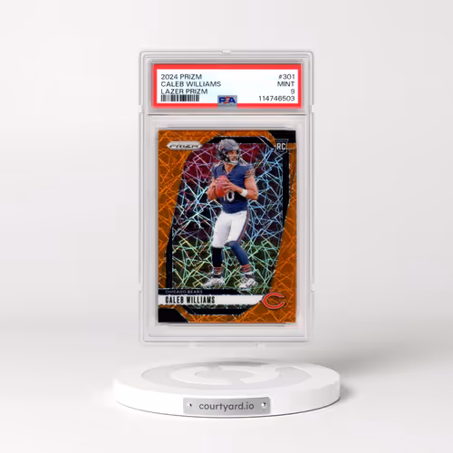 2024 Panini Prizm #301 Caleb Williams - Lazer Prizm (PSA 9 MINT)