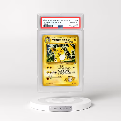 1999 Pokémon Gym 2 #26 LT. Surge's Raichu - Holo (PSA 10 GEM MINT)