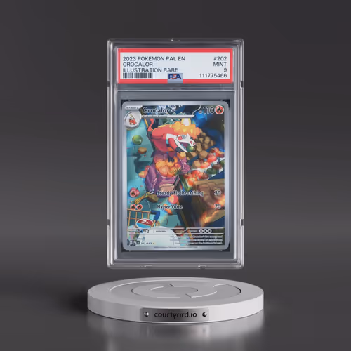 2023 Pokémon Pal EN-Paldea Evolved #202 Crocalor - Illustration Rare (PSA 9 MINT)