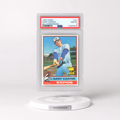 1976 Topps #441 Gary Carter - All-Star Rookie (PSA 8 NM-MT)