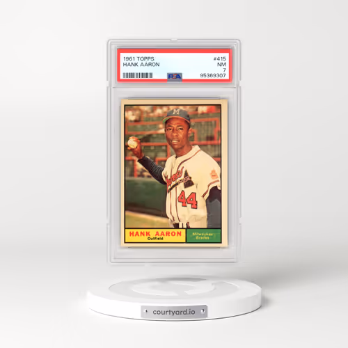 1961 Topps #415 Hank Aaron (PSA 7 NM)