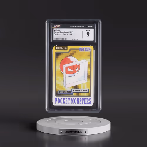 1997 (Pocket Monsters on Bottom) Part 4 #100 Voltorb (CGC 9 MINT)