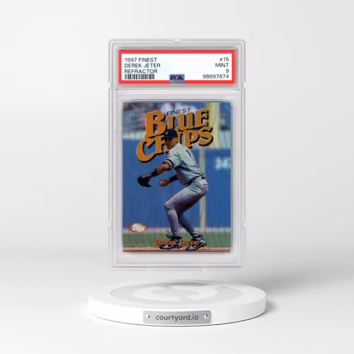 1997 Finest #15 Derek Jeter - Refractor (PSA 9 MINT)