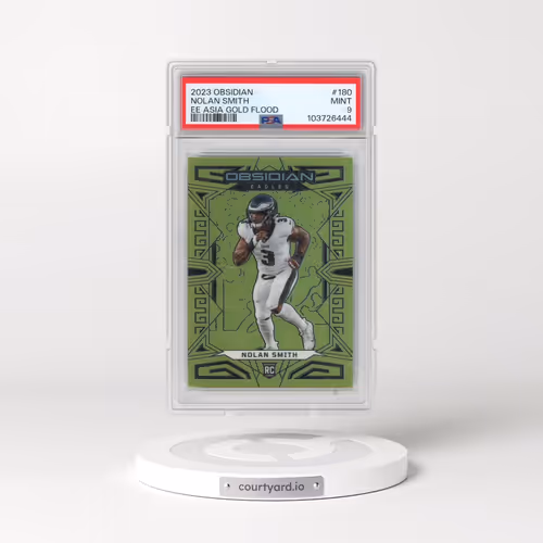 2023 Panini Obsidian #180 Nolan Smith - Electric Etch Asia Gold Flood (PSA 9 MINT)