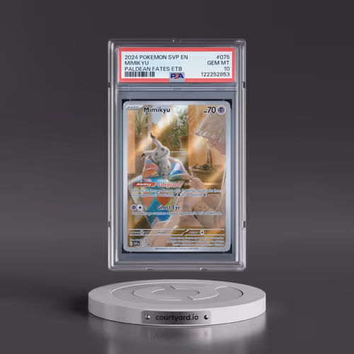 2024 Pokémon Svp EN-SV Black Star Promo #075 Mimikyu - Paldean Fates Elite Trainer Box (PSA 10 GEM M