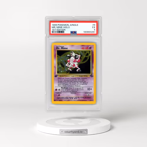 1999 Pokémon Jungle #6 Mr. Mime - 1st Edition Holo (PSA 5 EX)