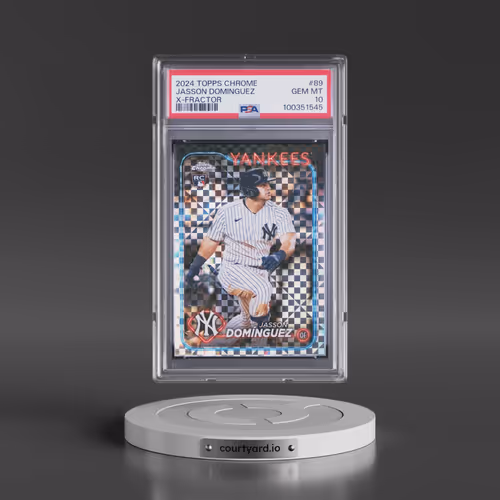 2024 Topps Chrome #89 Jasson Dominguez - X-Fractor (PSA 10 GEM MINT)