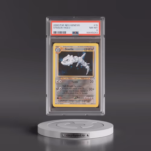 2000 Pokémon Neo Genesis #15 Steelix - Holo (PSA 8 NM-MT)