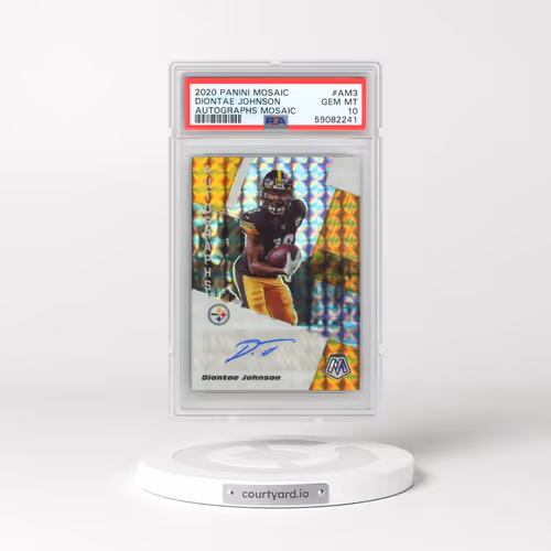 2020 Panini Mosaic Autographs Mosaic #AM3 Diontae Johnson (PSA 10 GEM MINT)