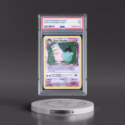 2000 Pokémon Rocket #12 Dark Slowbro - Holo (PSA 7 NM)