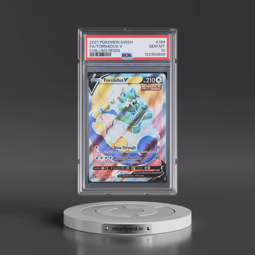 2021 Pokémon Sword & Shield Chilling Reign #184 Tornadus V - Holo Full Art (PSA 10 GEM MINT)