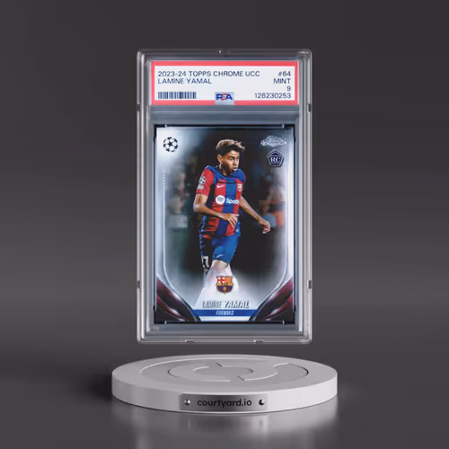 2023-24 Topps Chrome UEFA Club Competitions #64 Lamine Yamal (PSA 9 MINT)