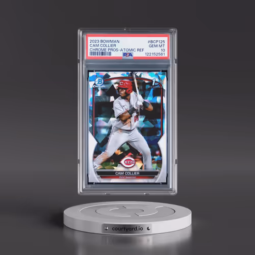 2023 Bowman Chrome Prospects #BCP125 Cam Collier - Atomic Refractor (PSA 10 GEM MINT)