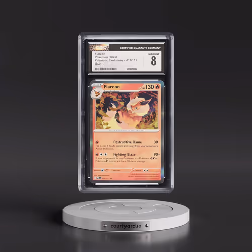 2025 Prismatic Evolutions - PRE EN #013/131 Flareon - Holo (CGC 8 NM-MT)