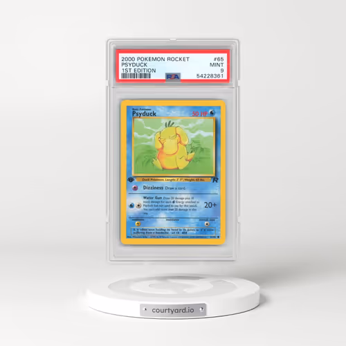 2000 Pokémon Rocket #65 Psyduck - 1st Edition (PSA 9 MINT)