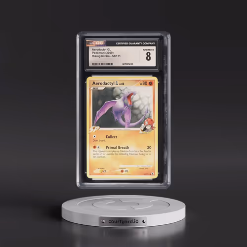 2009 Rising Rivals #55/111 Aerodactyl GL (CGC 8 NM-MT)