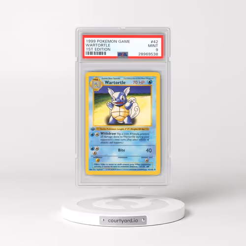 1999 Pokémon Game #42 Wartortle - 1st Edition (PSA 9 MINT)
