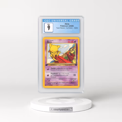 2000 Team Rocket #49 Abra - 1st Edition (CGC 9 MINT)