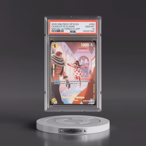 2025 One Piece OP10-Royal Blood #056 Charlotte Flampe - Special Alternate Art (PSA 10 GEM MINT)