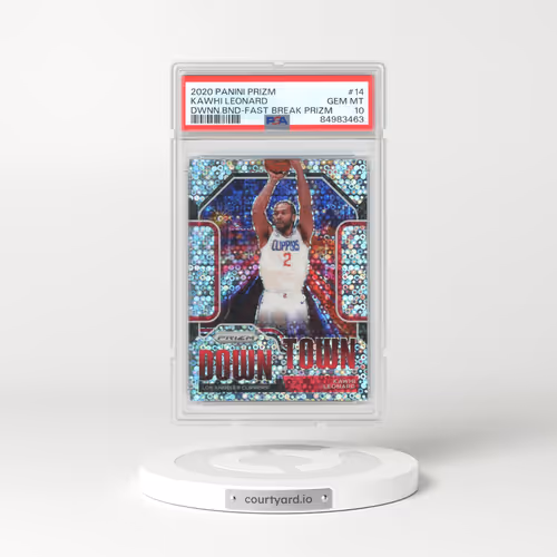2020 Panini Prizm Downtown Bound #14 Kawhi Leonard - Fast Break Prizm (PSA 10 GEM MINT)