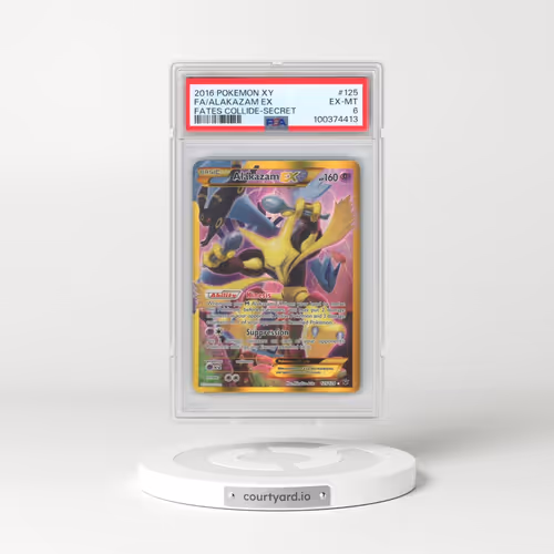 2016 Pokémon XY Fates Collide #125 Alakazam EX - Holo Full Art Secret (PSA 6 EX-MT)