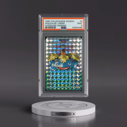 1996 Pokémon Bandai Carddass Vending #3 Venusaur-Prism (PSA 9 MINT)