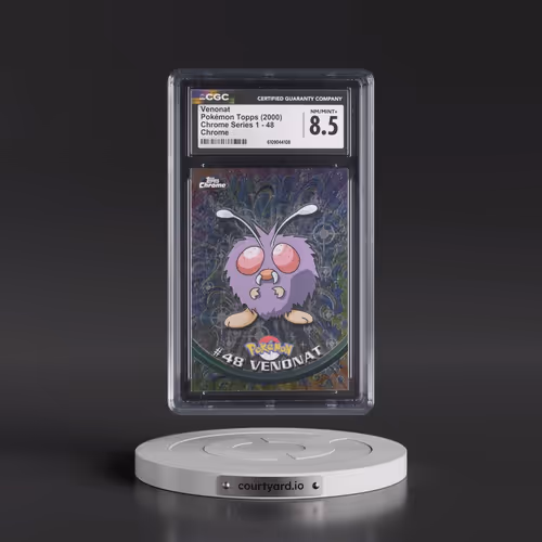 2000 Chrome Series 1 #48 Venonat - Chrome (Topps Chrome Stamp on Front of Card) (CGC 8.5 NM-MT+)