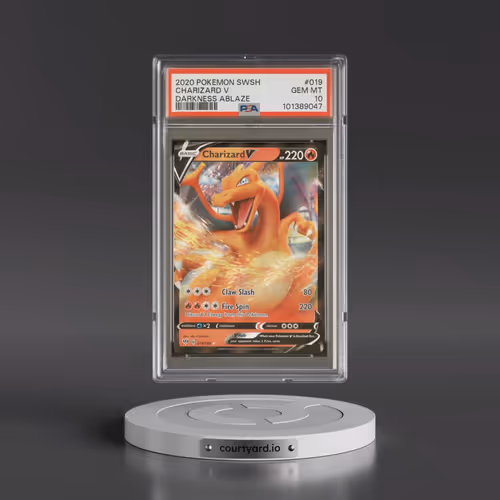 2020 Pokémon Sword & Shield Darkness Ablaze #019 Charizard V - Holo (PSA 10 GEM MINT)