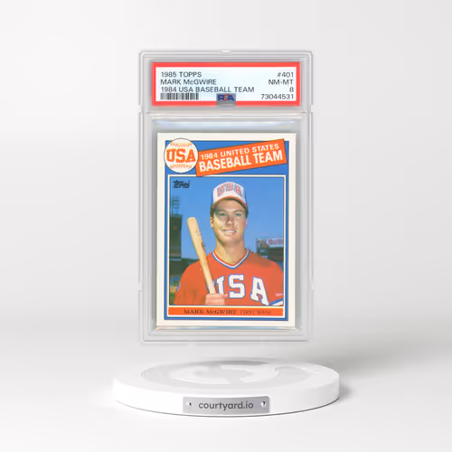 1985 Topps #401 Mark McGwire - 1984 USA Baseball Team (PSA 8 NM-MT)