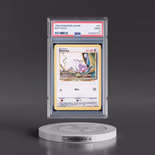1999 Pokémon Game #61 Rattata (PSA 9 MINT)