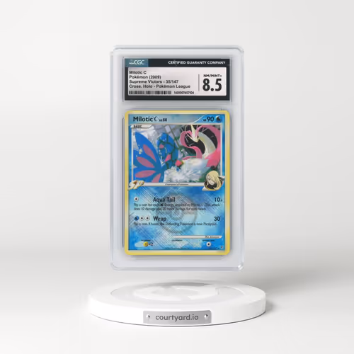 2009 Supreme Victors #35/147 Milotic C - Crosshatch Holo (Cross. Holo) Pokémon League (CGC 8.5 NM-MT+)