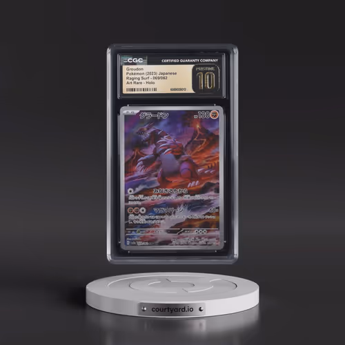 2023 Raging Surf #069/062 Groudon - Art Rare Holo (CGC 10 PRISTINE)
