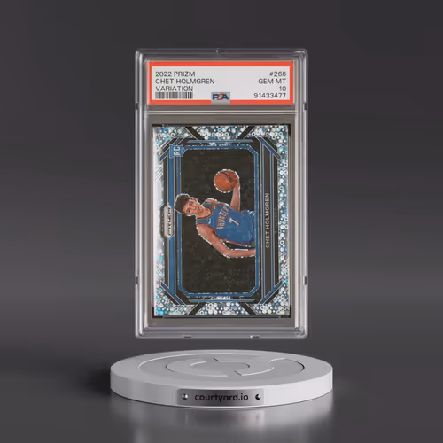 2022 Panini Prizm #266 Chet Holmgren - Variation (PSA 10 GEM MINT)