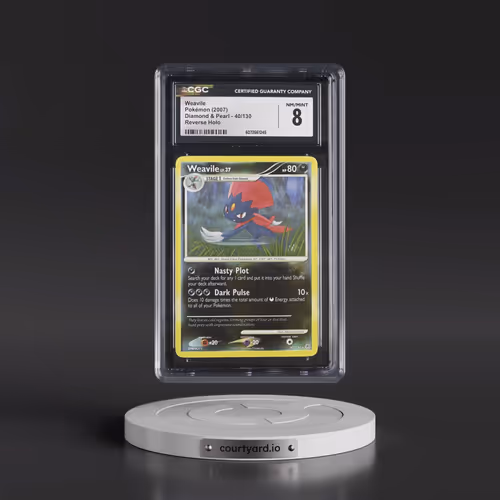 2007 Diamond & Pearl #40/130 Weavile - Reverse Holo (CGC 8 NM-MT)