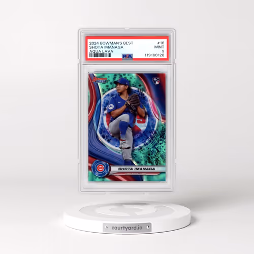 2024 Bowman's Best #16 Shota Imanaga - Aqua Lava (PSA 9 MINT)