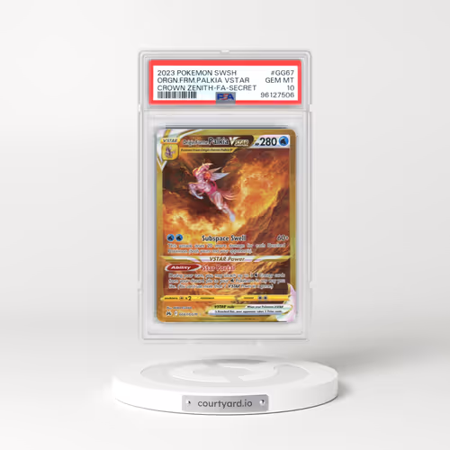 2023 Pokémon Sword and Shield Crown Zenith #GG67 Origin Forme Palkia Vstar - Full Art Secret (PSA 10 GEM MINT)