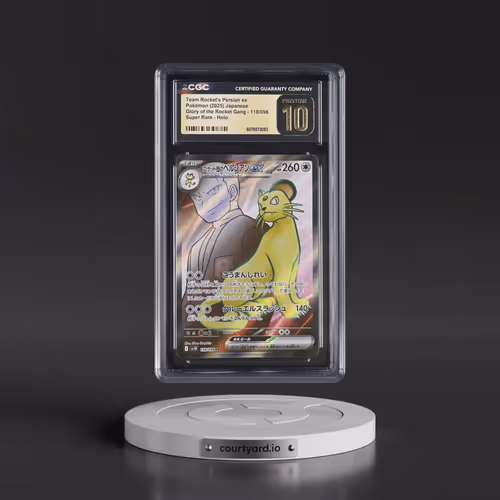 2025 Pokémon SV10-Glory of Team Rocket #118 Team Rocket's Persian EX - Holo Super Rare (CGC 10 PRIST