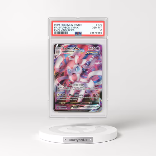 2021 Evolving Skies #075 Sylveon VMAX - Holo (PSA 10 GEM MINT)