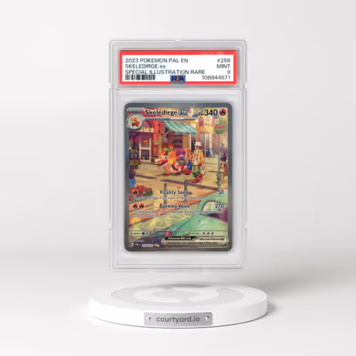 2023 Pokémon Pal EN-Paldea Evolved #258 Skeledirge EX - Holo Special Illustration Rare (PSA 9 MINT)